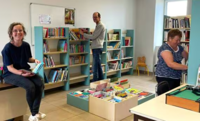TRANSFERT DE LA BIBLIOTHÈQUE À L'ANCIENNE MAIRIE